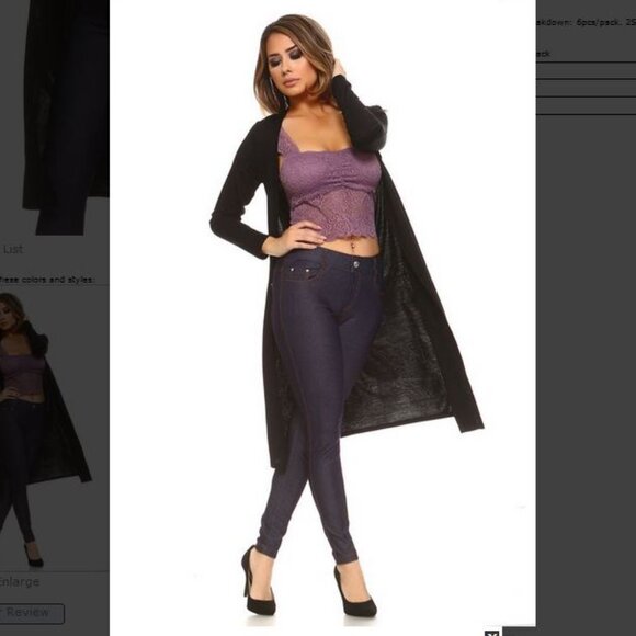 NEW with tags Classic Open Front long Cardigan black lightweight - Picture 4 of 4